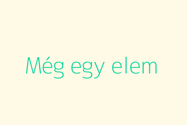 Még egy elem